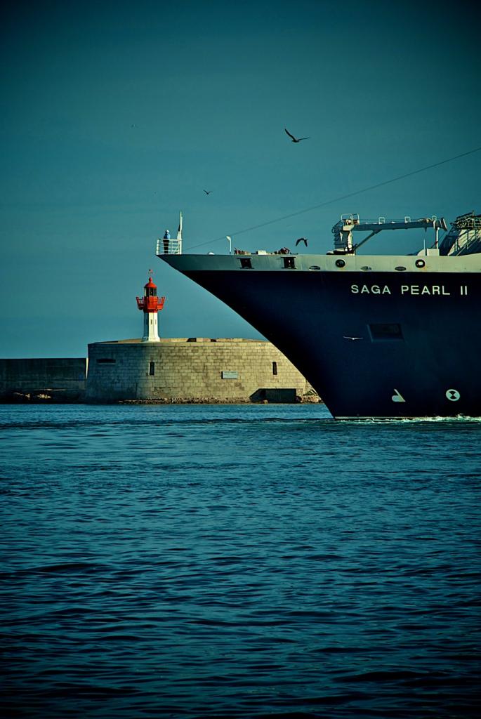 Le Saga Pearl II au port de Sėte. 